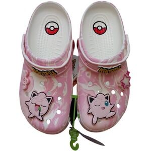Crocs Clog Pokemon Men 9 Women 11 Pink Light Up Jigglypuff Lounge Everydaywear‎